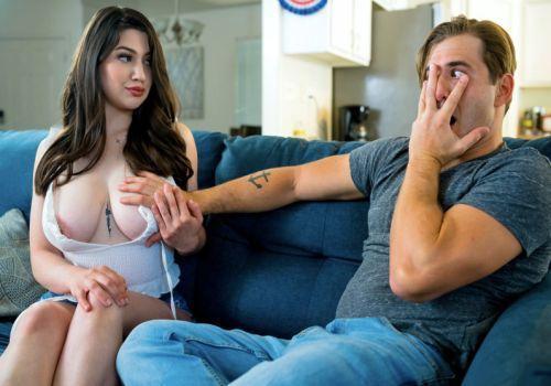 Em gái kế cho anh bóp thử cặp to khủng